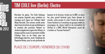 TIM EXILE live (Berlin) : Electro